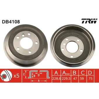 Tambour de frein TRW