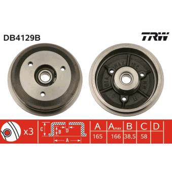 Tambour de frein TRW