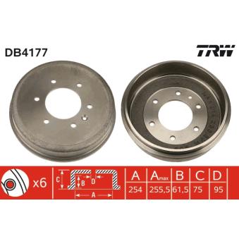 Tambour de frein TRW DB4177