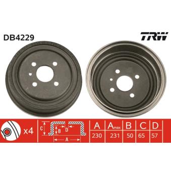 Tambour de frein TRW DB4229