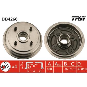 Tambour de frein TRW DB4266