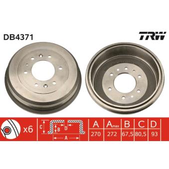 Tambour de frein TRW DB4371