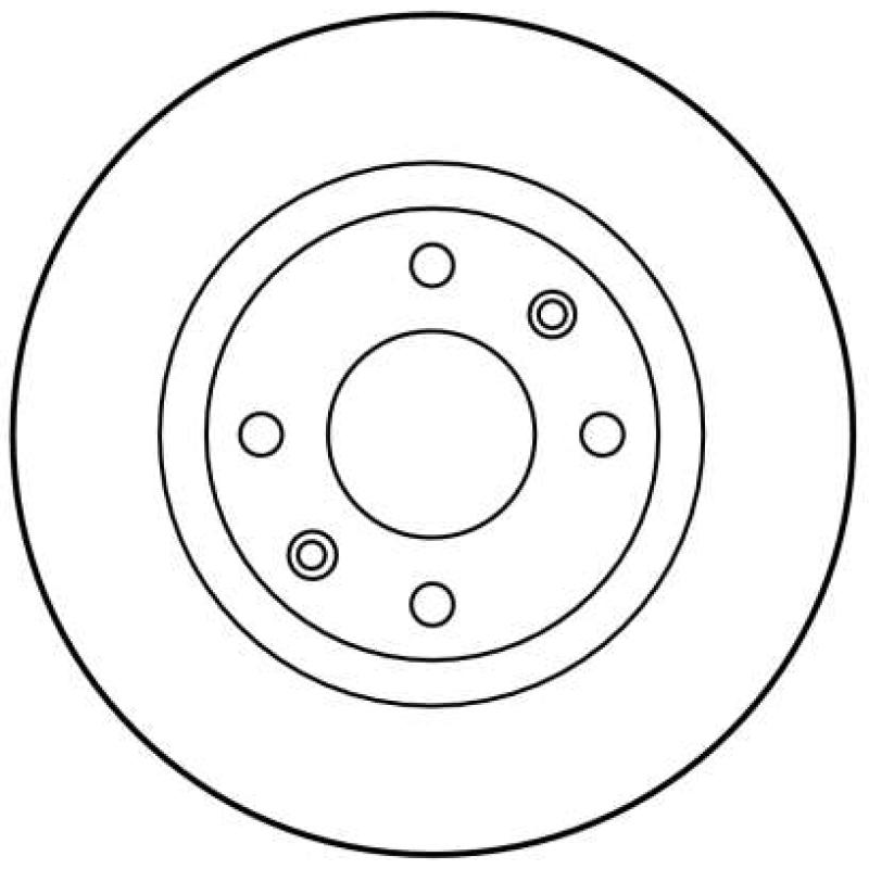 Jeu de 2 disques de frein avant TRW DF2808 - Visuel 1