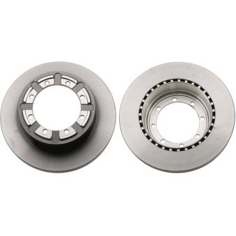 Jeu de 2 disques de frein arrière TRW