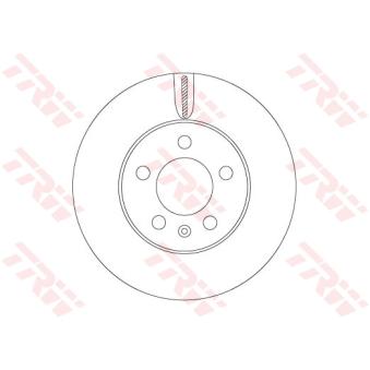 Jeu de 2 disques de frein avant TRW