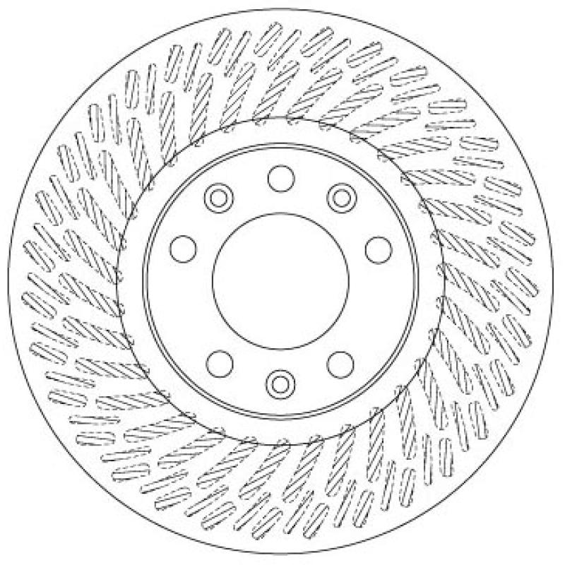 Jeu de 2 disques de frein avant TRW DF6698 - Visuel 1