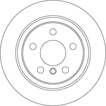 Jeu de 2 disques de frein arrière TRW