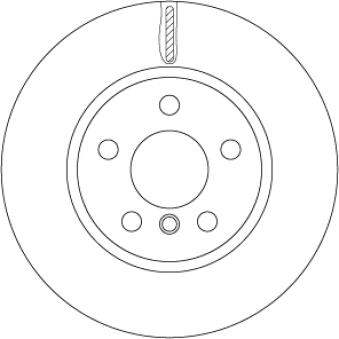 Jeu de 2 disques de frein avant TRW