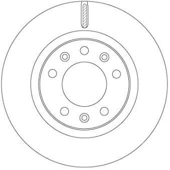 Jeu de 2 disques de frein avant TRW