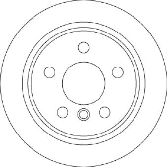 Jeu de 2 disques de frein arrière TRW