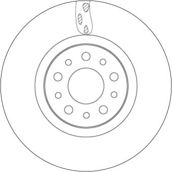 Jeu de 2 disques de frein avant TRW