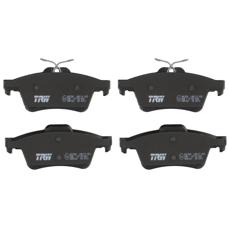 Jeu de 4 plaquettes de frein arrière TRW GDB1621 - Visuel 1