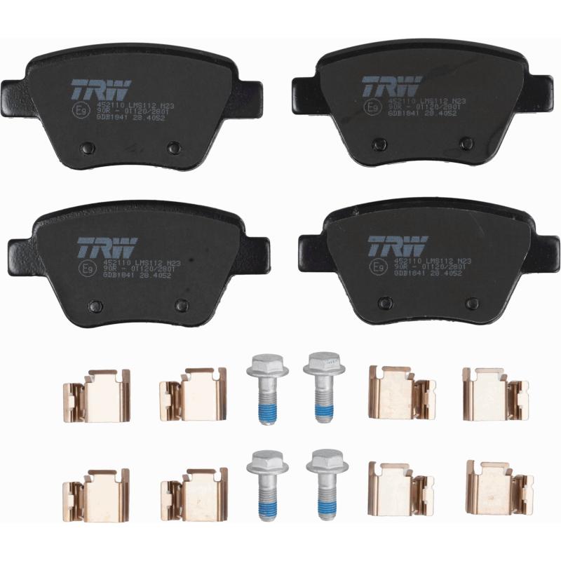 Jeu de 4 plaquettes de frein arrière TRW GDB1841 - Visuel 1