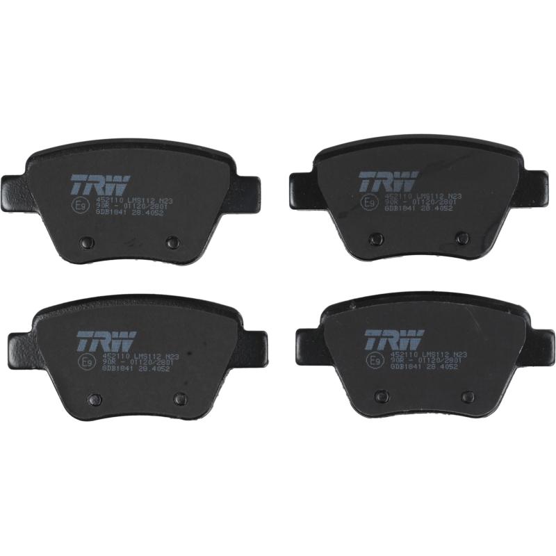 Jeu de 4 plaquettes de frein arrière TRW GDB1841 - Visuel 2