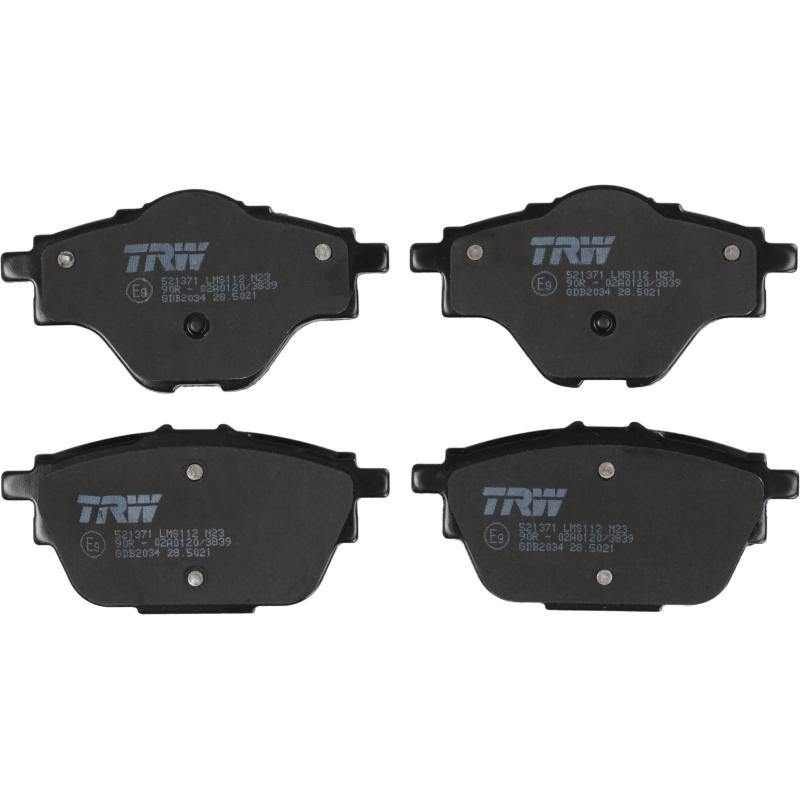 Jeu de 4 plaquettes de frein arrière TRW GDB2034 - Visuel 2