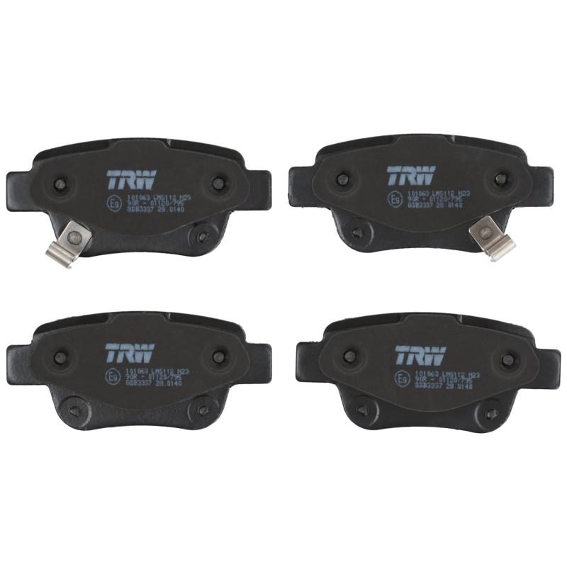 Jeu de 4 plaquettes de frein arrière TRW GDB3337 - Visuel 1