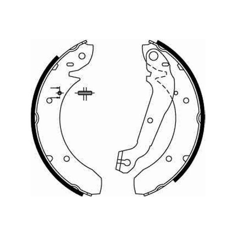 Jeu de mâchoires de frein TRW GS6166 - Visuel 1