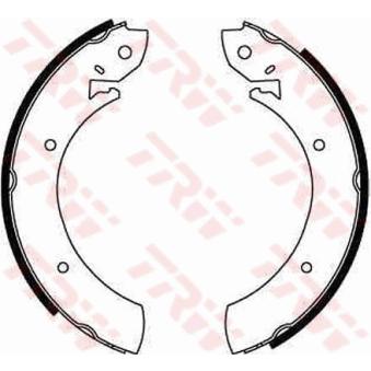 Jeu de mâchoires de frein TRW