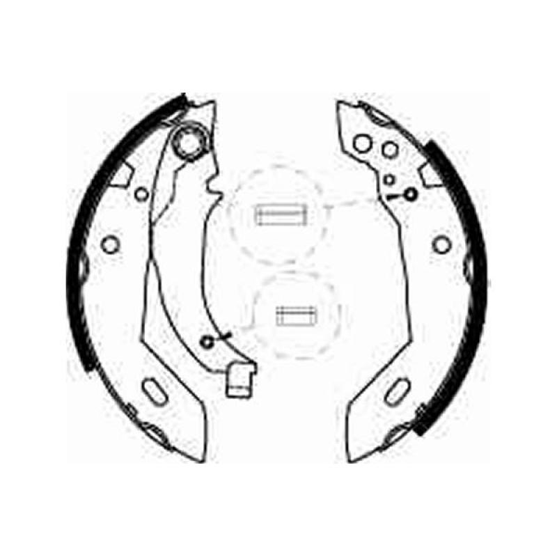 Jeu de mâchoires de frein TRW GS6228 - Visuel 1