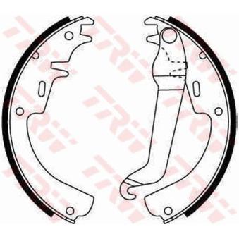 Jeu de mâchoires de frein TRW