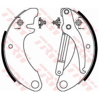 Jeu de mâchoires de frein TRW