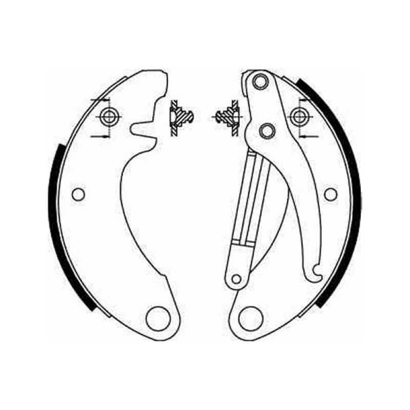 Jeu de mâchoires de frein TRW GS8052 - Visuel 1