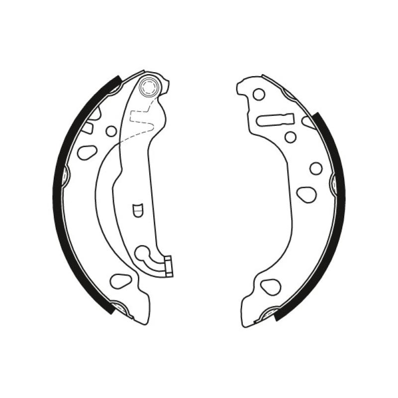 Jeu de mâchoires de frein TRW GS8453 - Visuel 1