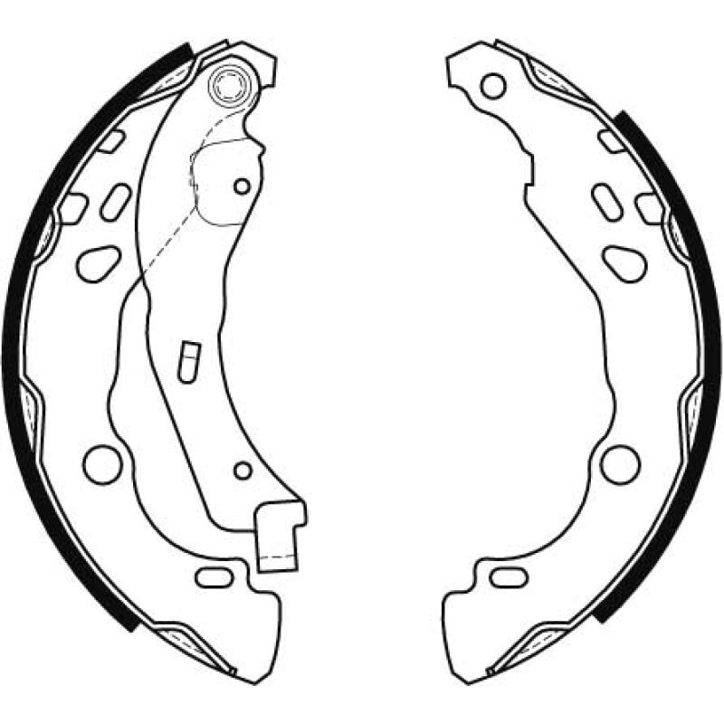 Jeu de mâchoires de frein TRW GS8455 - Visuel 1