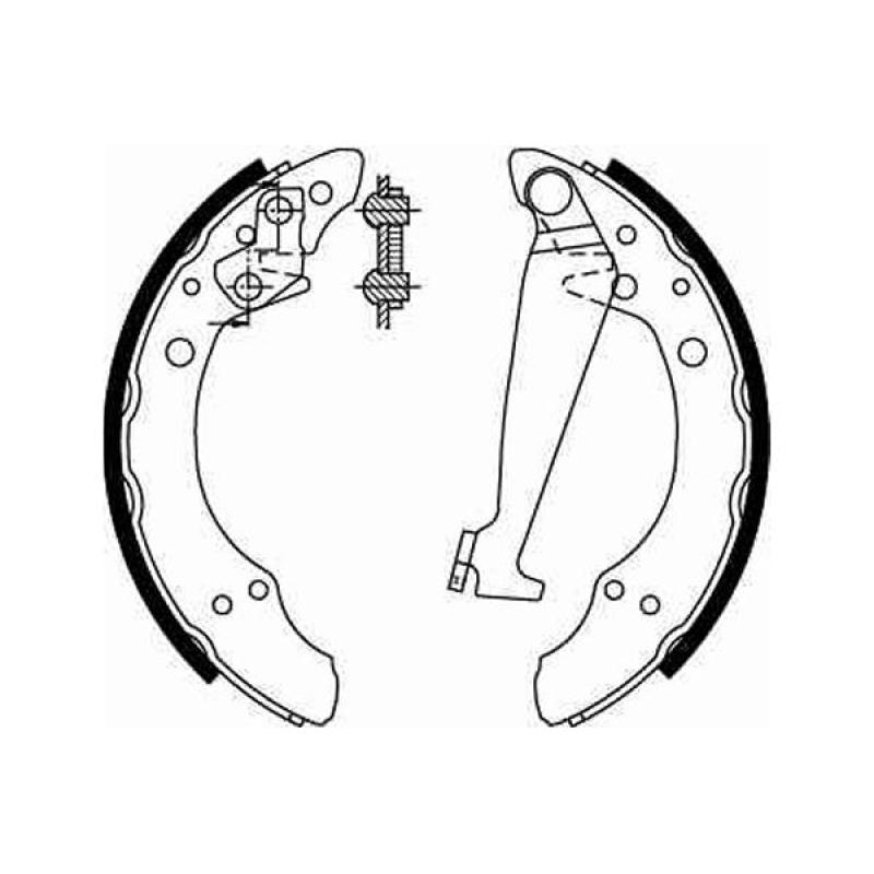 Jeu de mâchoires de frein TRW GS8526 - Visuel 1