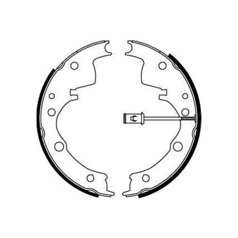 Jeu de mâchoires de frein TRW GS8598 - Visuel 1