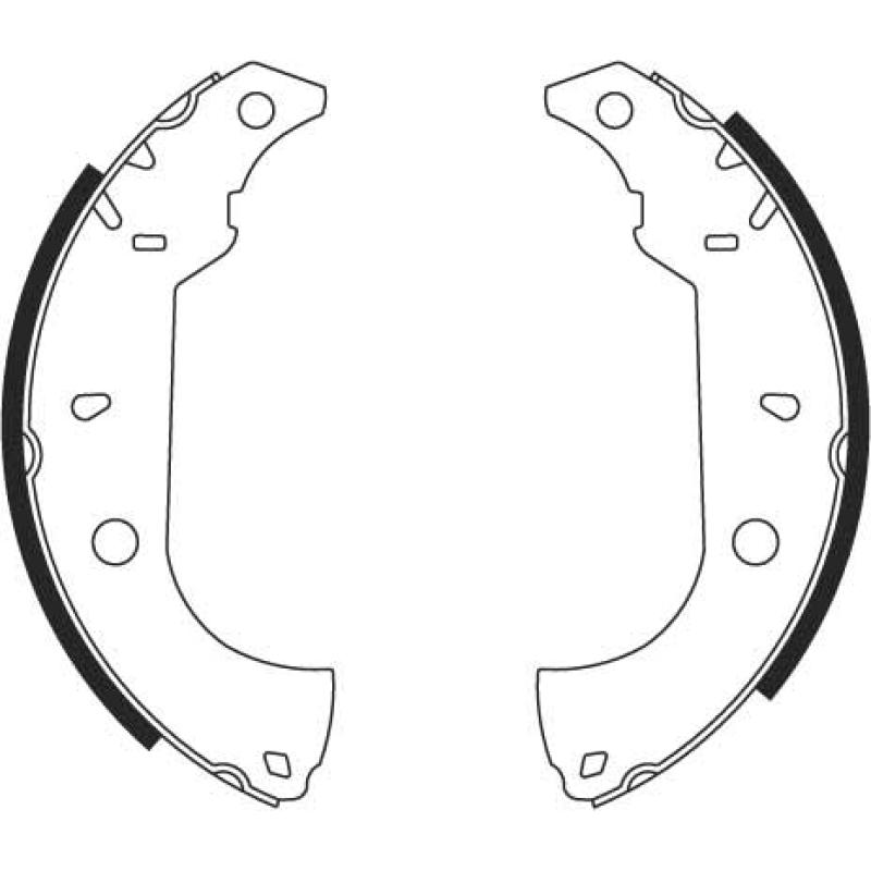 Jeu de mâchoires de frein TRW GS8614 - Visuel 1