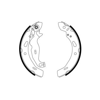 Jeu de mâchoires de frein TRW