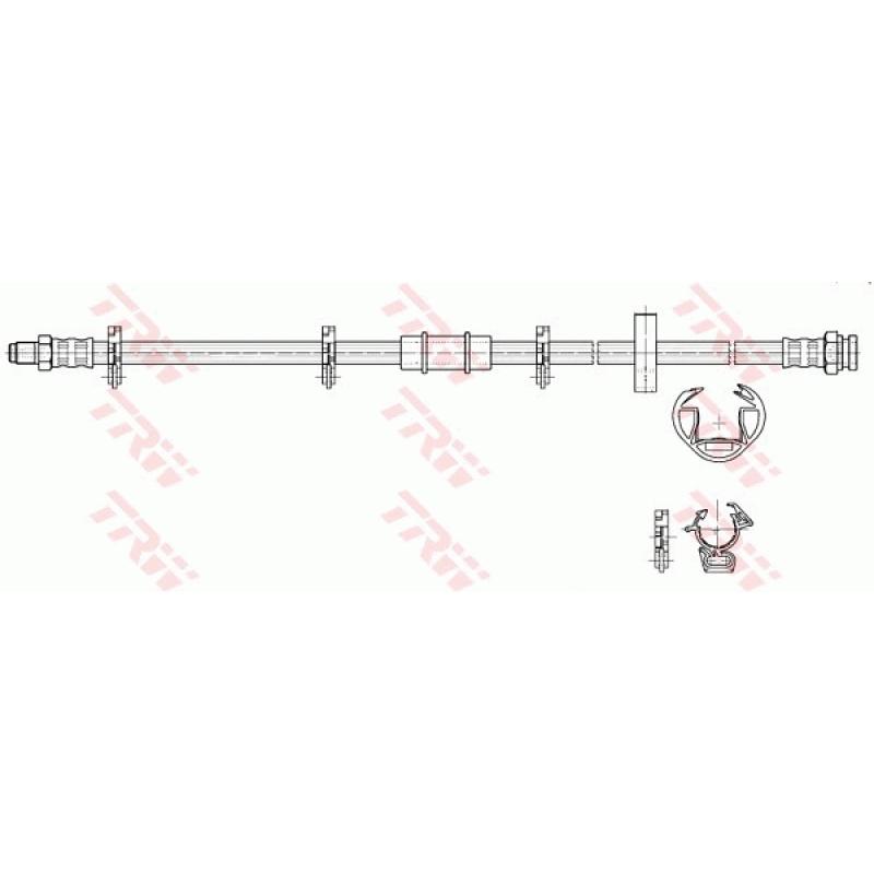 Flexible de frein TRW PHB242 - Visuel 1