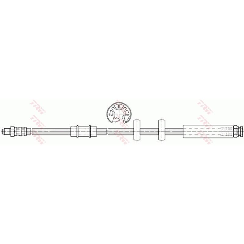 Flexible de frein TRW PHB497 - Visuel 1