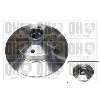 Jeu de 2 disques de frein arrière QUINTON HAZELL BDC3712