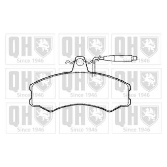 Jeu de 4 plaquettes de frein avant QUINTON HAZELL