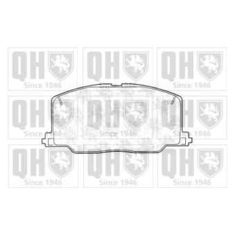 Jeu de 4 plaquettes de frein avant QUINTON HAZELL BP588