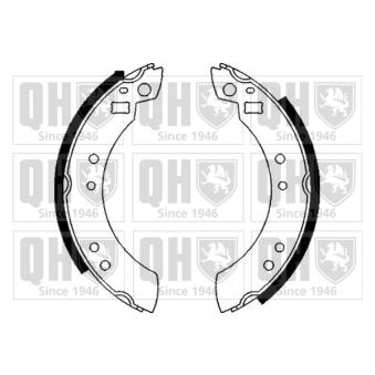 Jeu de mâchoires de frein QUINTON HAZELL