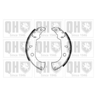 Jeu de mâchoires de frein QUINTON HAZELL