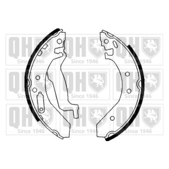 Jeu de mâchoires de frein QUINTON HAZELL