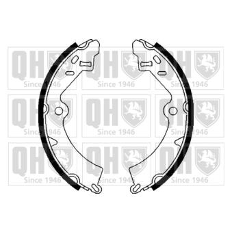 Jeu de mâchoires de frein QUINTON HAZELL