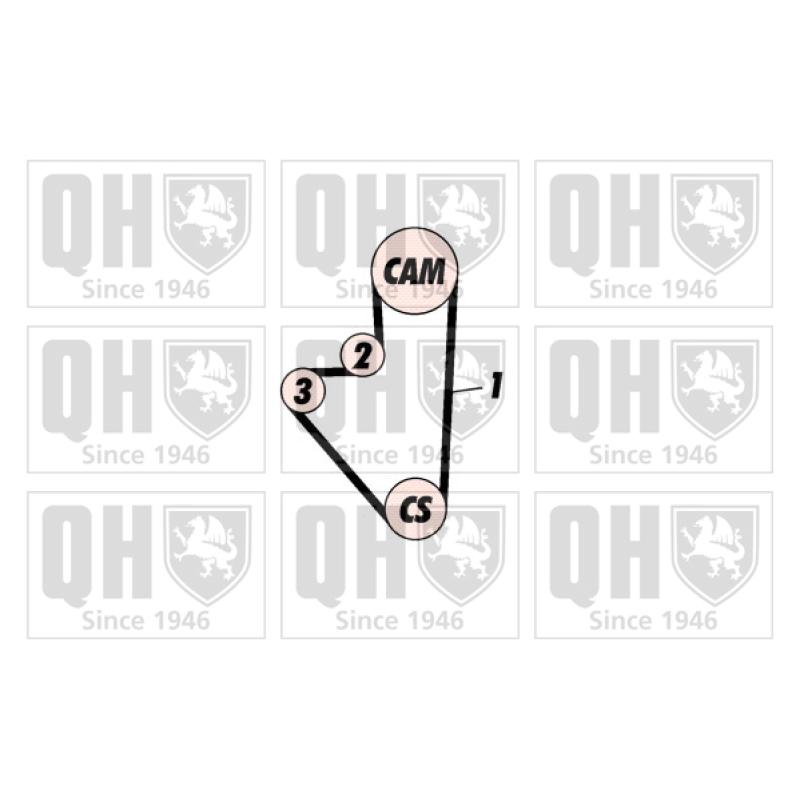 Kit de distribution QUINTON HAZELL QBK103P - Visuel 1