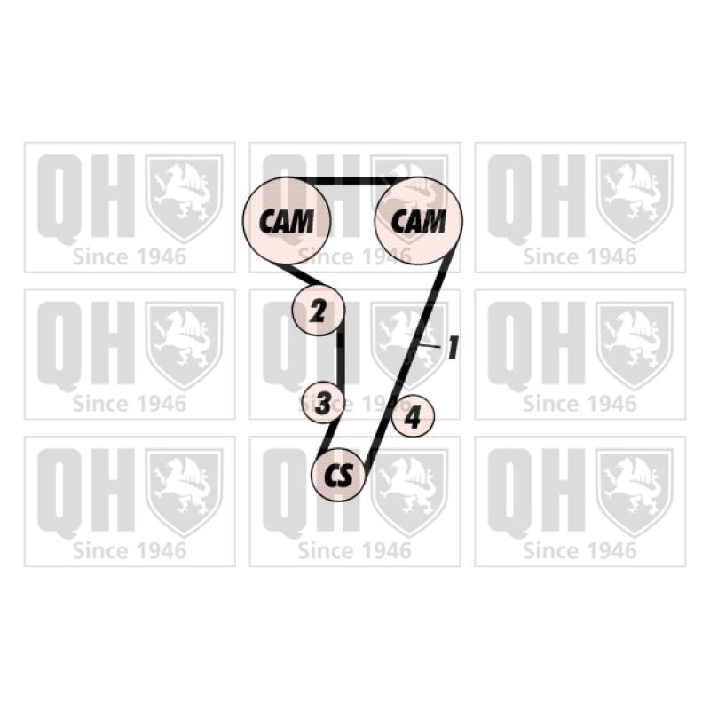 Kit de distribution QUINTON HAZELL QBK253 - Visuel 1