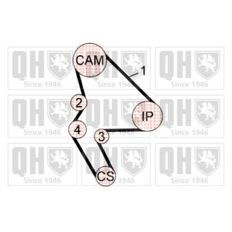 Kit de distribution QUINTON HAZELL QBK585