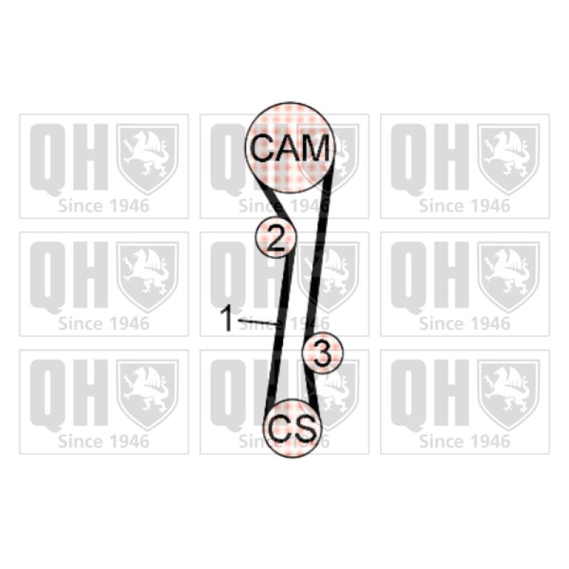 Kit de distribution QUINTON HAZELL QBK623 - Visuel 1