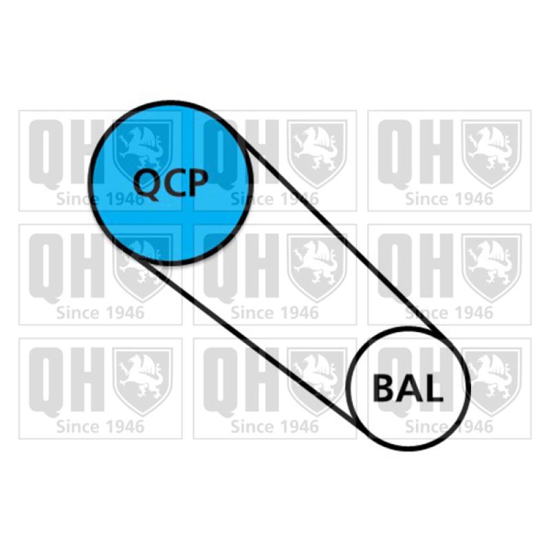 Pompe à eau + kit de courroie de distribution QUINTON HAZELL QBPK9149 - Visuel 1