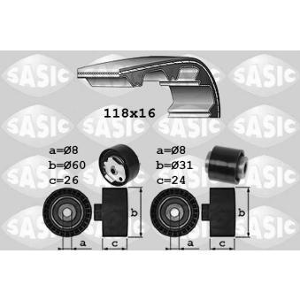 Kit de courroie crantée SASIC 1750045