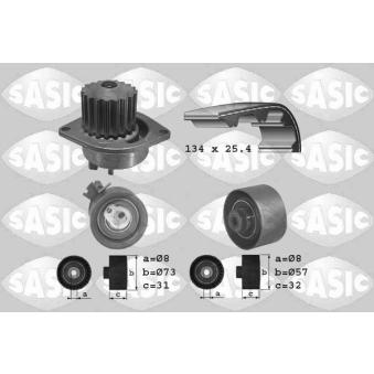Pompe à eau + kit de courroie de distribution SASIC 3900016