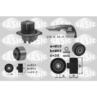 Pompe à eau + kit de courroie de distribution SASIC