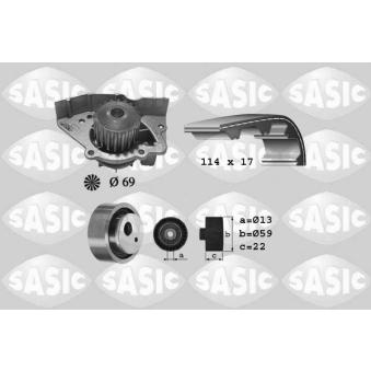 Pompe à eau + kit de courroie de distribution SASIC